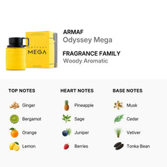 Armaf Men's Odyssey Mega EDP Spray 100 ml