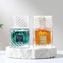 Lattafa Khamrah Waha + Lattafa Khamrah Perfume Combo A Luxury Arabian Unisex Fragrance Set